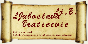 LJuboslava Bratičević vizit kartica